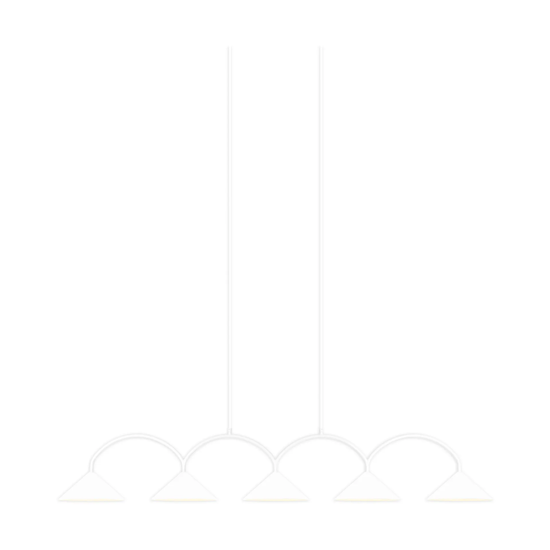 Suspension Curve 5, Blanc Globen Lighting