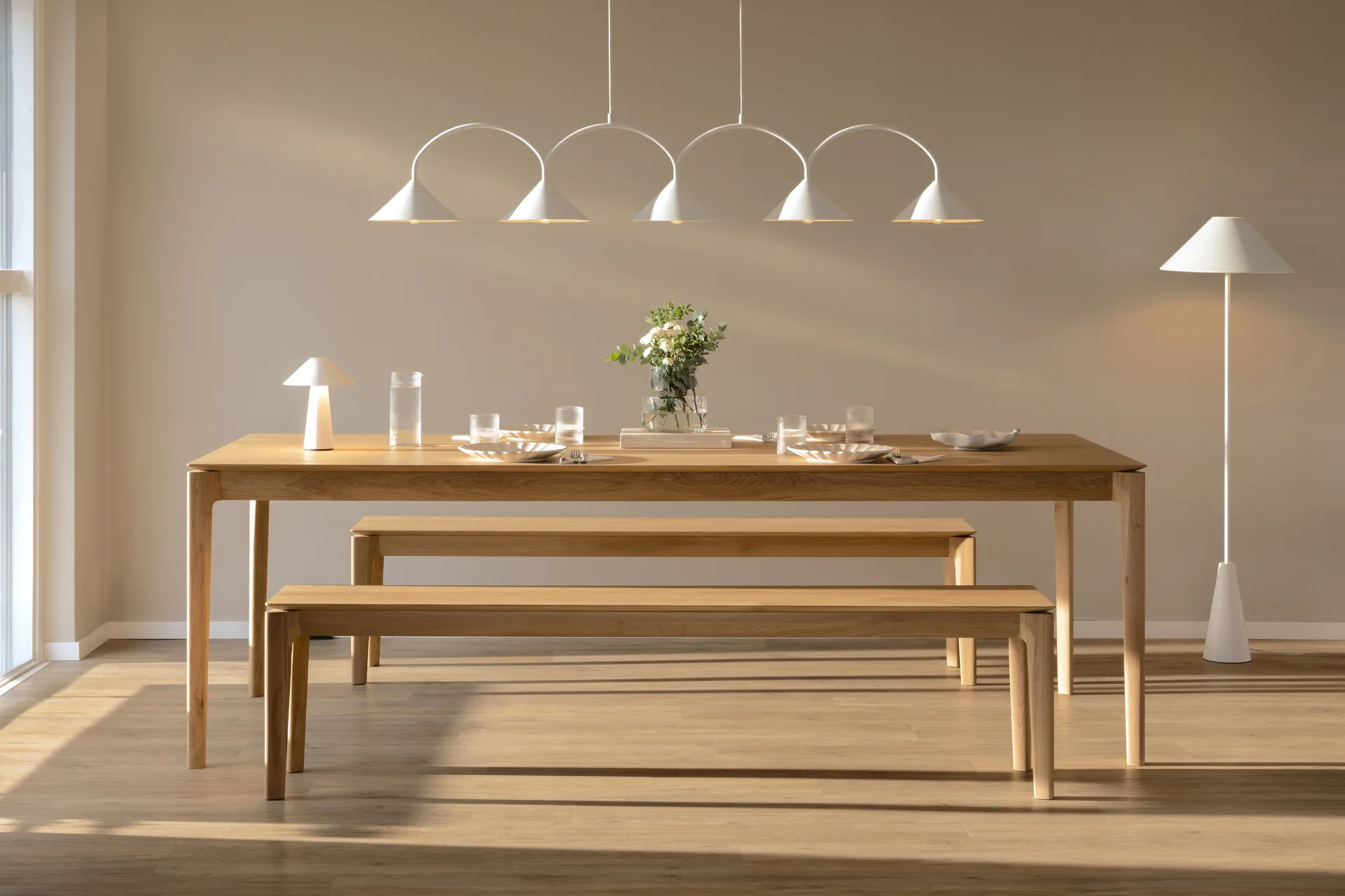 Suspension Curve 5, Blanc Globen Lighting