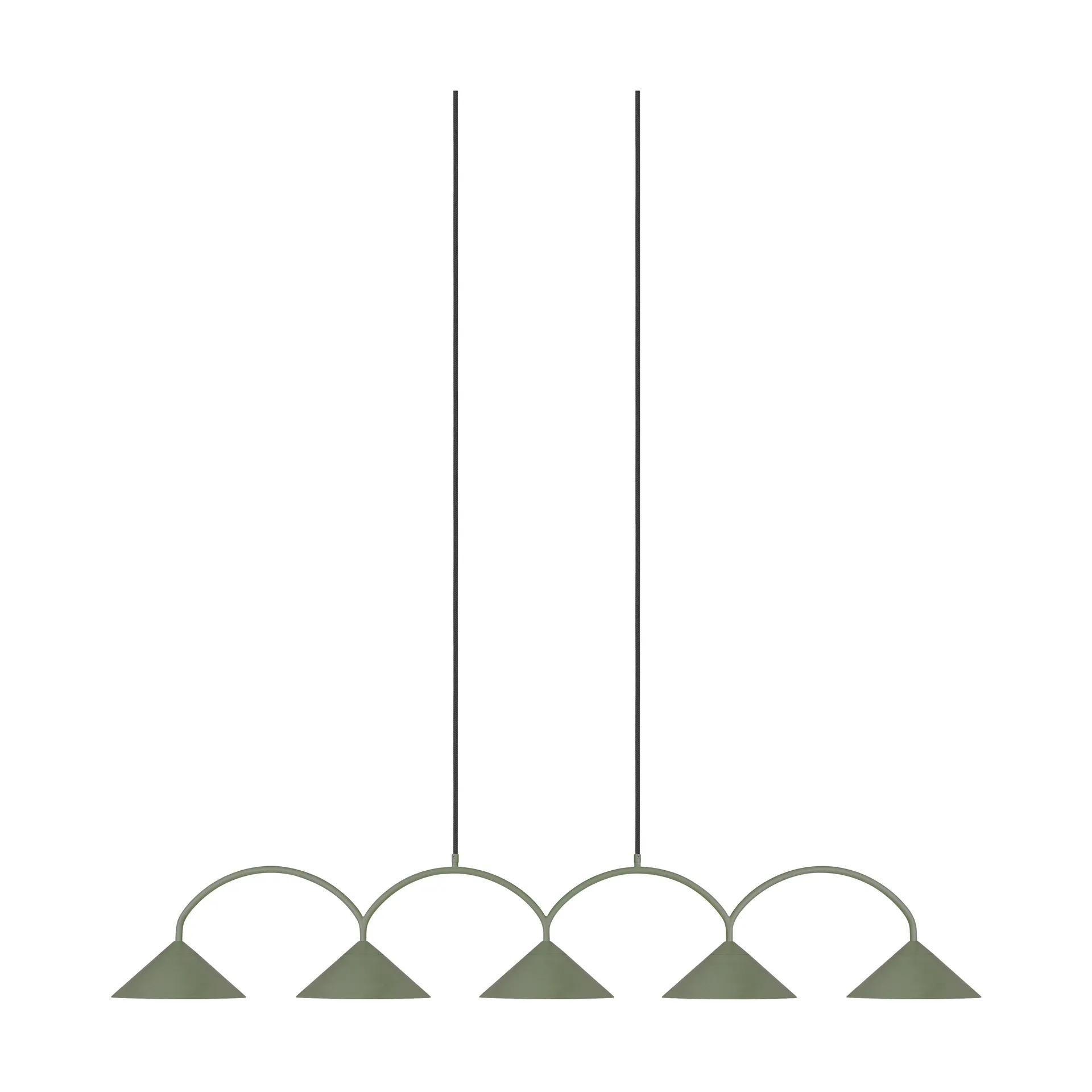 Suspension Curve 5, Vert Globen Lighting