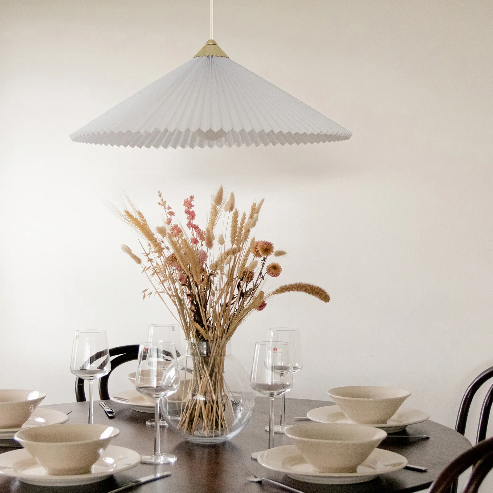 Suspension Matisse Ø60 cm, Laiton-blanc Globen Lighting