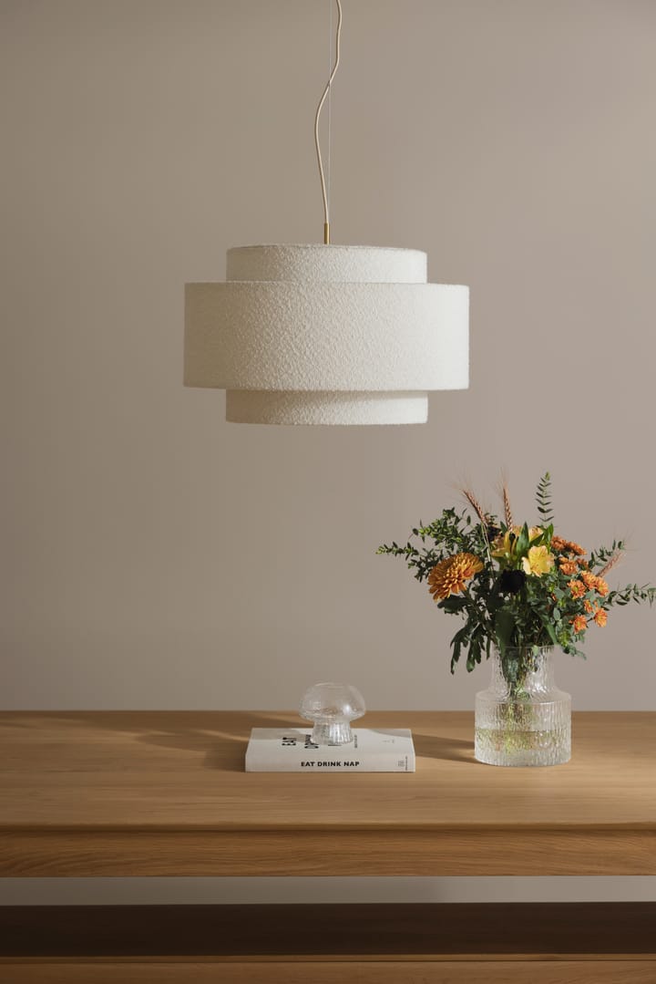 Suspension Noah Ø50 cm, Bouclé blanc Globen Lighting