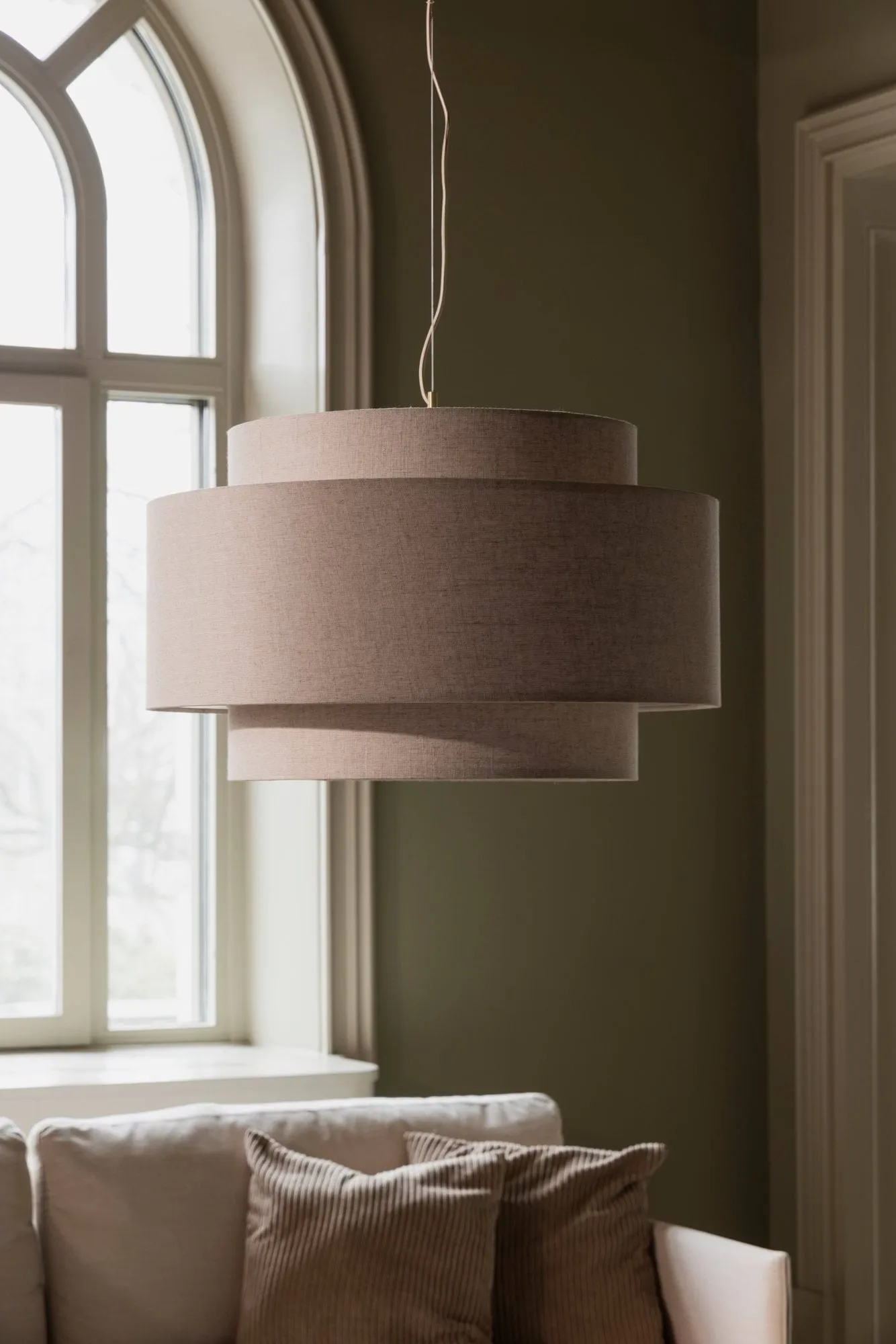 Suspension Noah Ø70 cm, Beige Globen Lighting