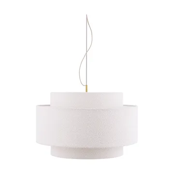 Suspension Noah Ø70 cm - Bouclé blanc - Globen Lighting