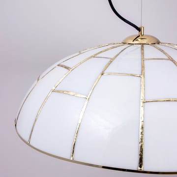 Suspension Ombrello Ø60cm verre blanc - Laiton - Globen Lighting