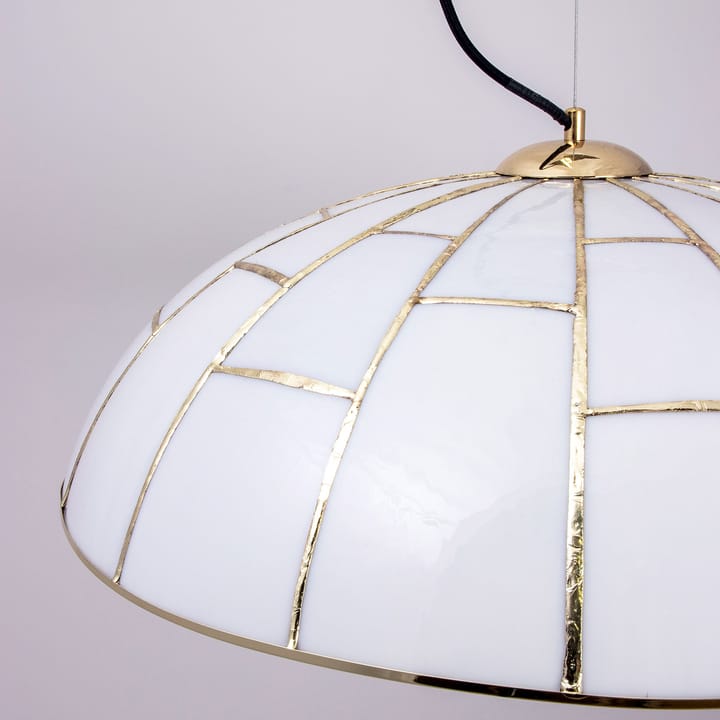Suspension Ombrello Ø60cm verre blanc - Laiton - Globen Lighting