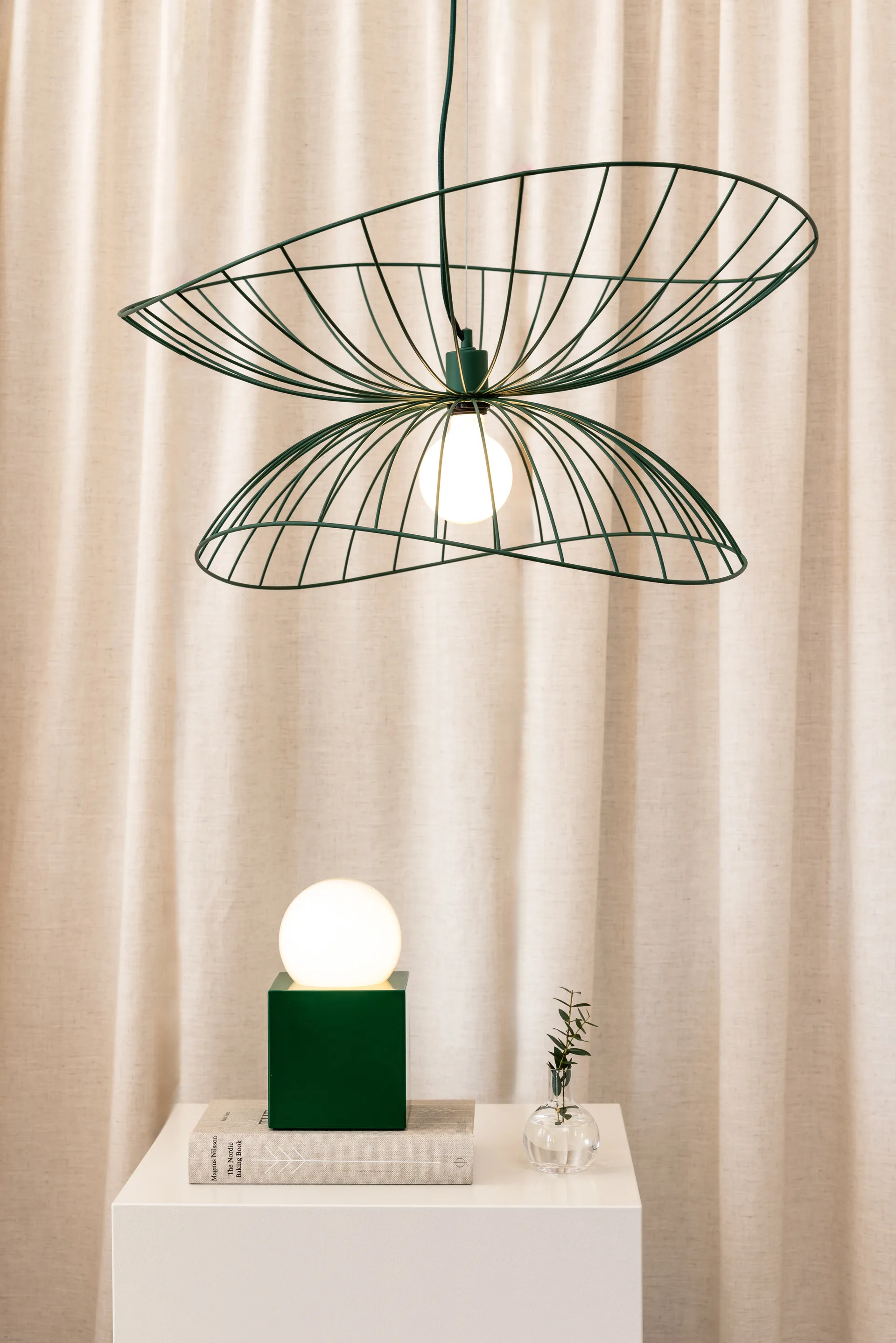 Suspension Ray Ø70 cm, Vert Globen Lighting