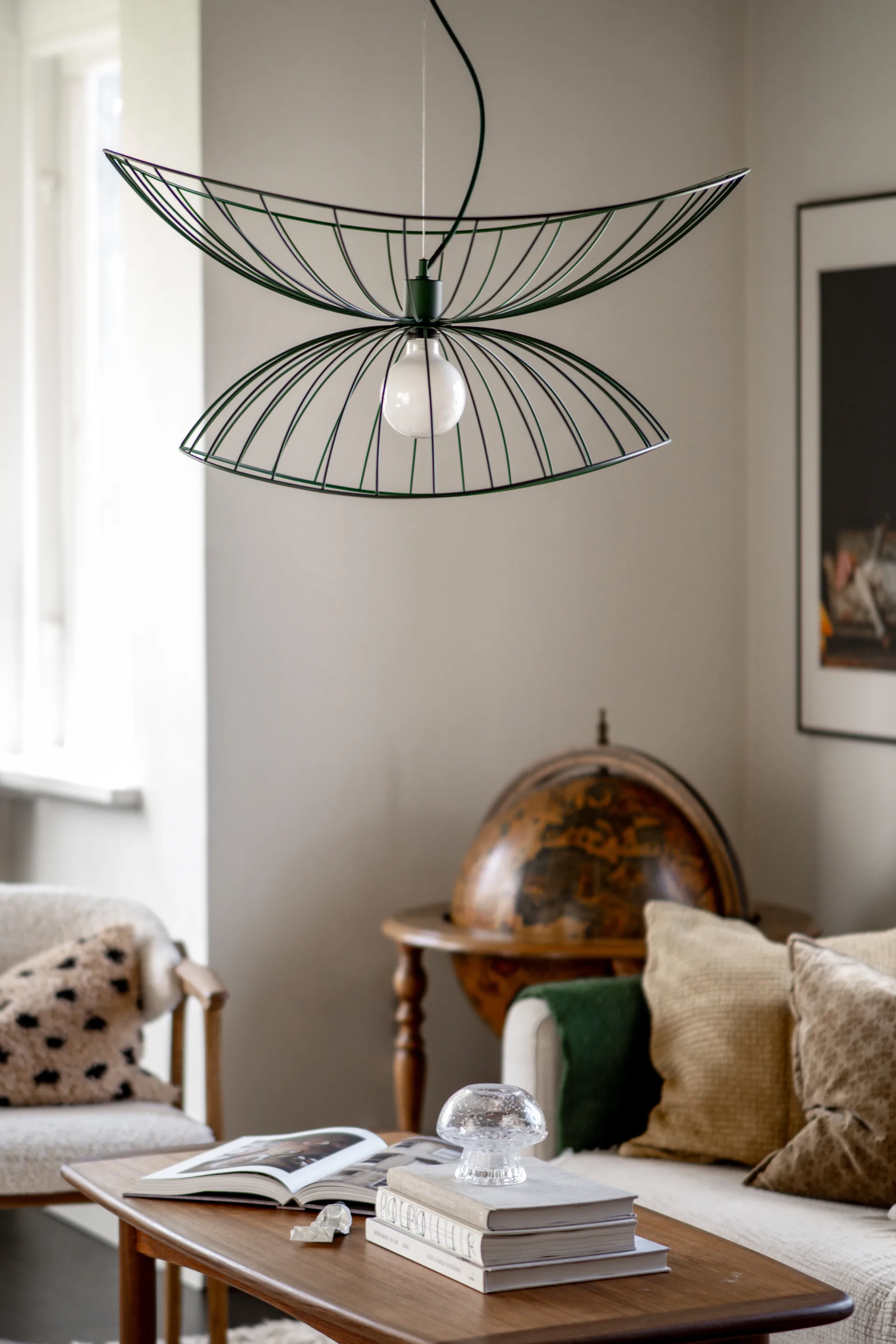 Suspension Ray Ø70 cm, Vert Globen Lighting