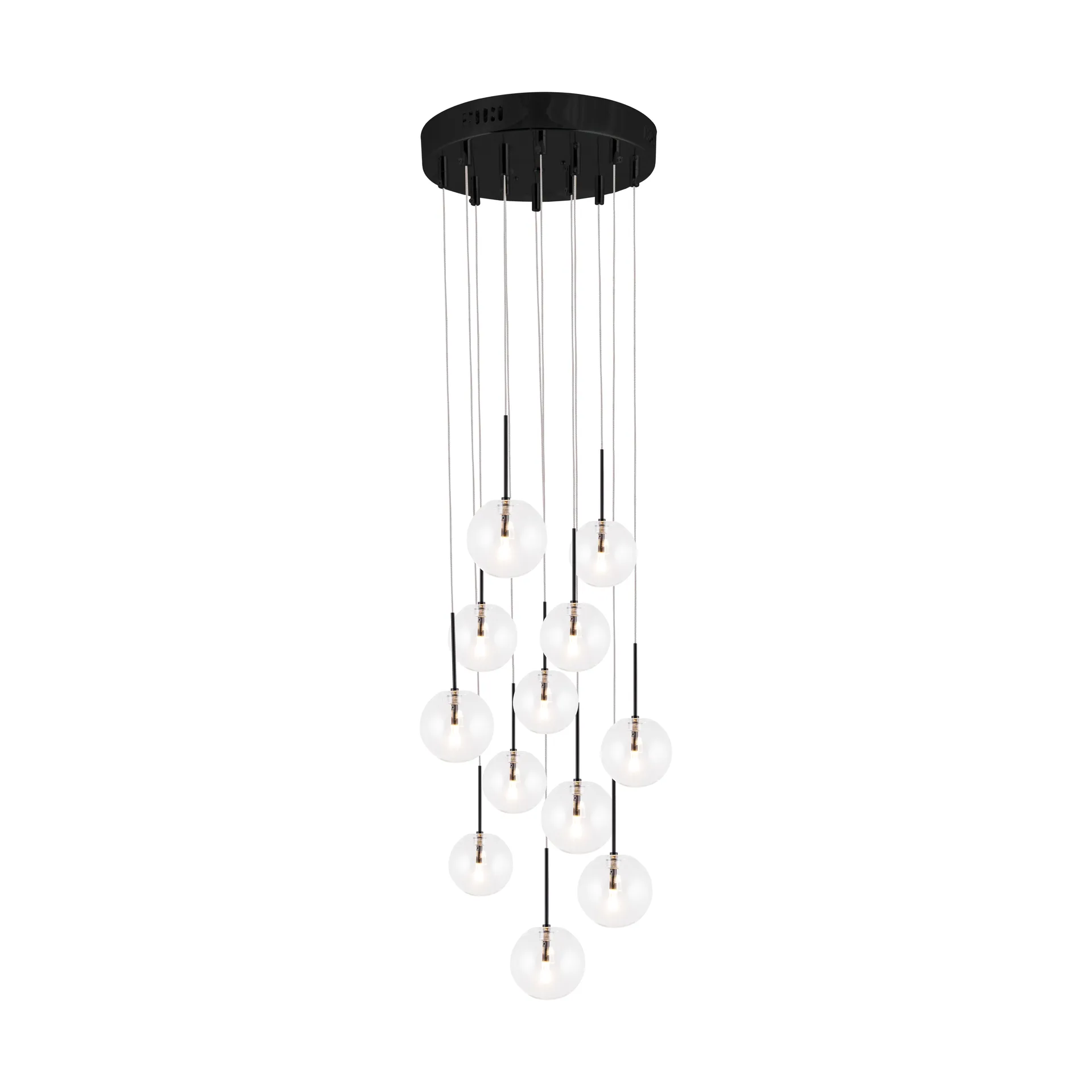 Suspension Skyfall, Transparent-noir Globen Lighting