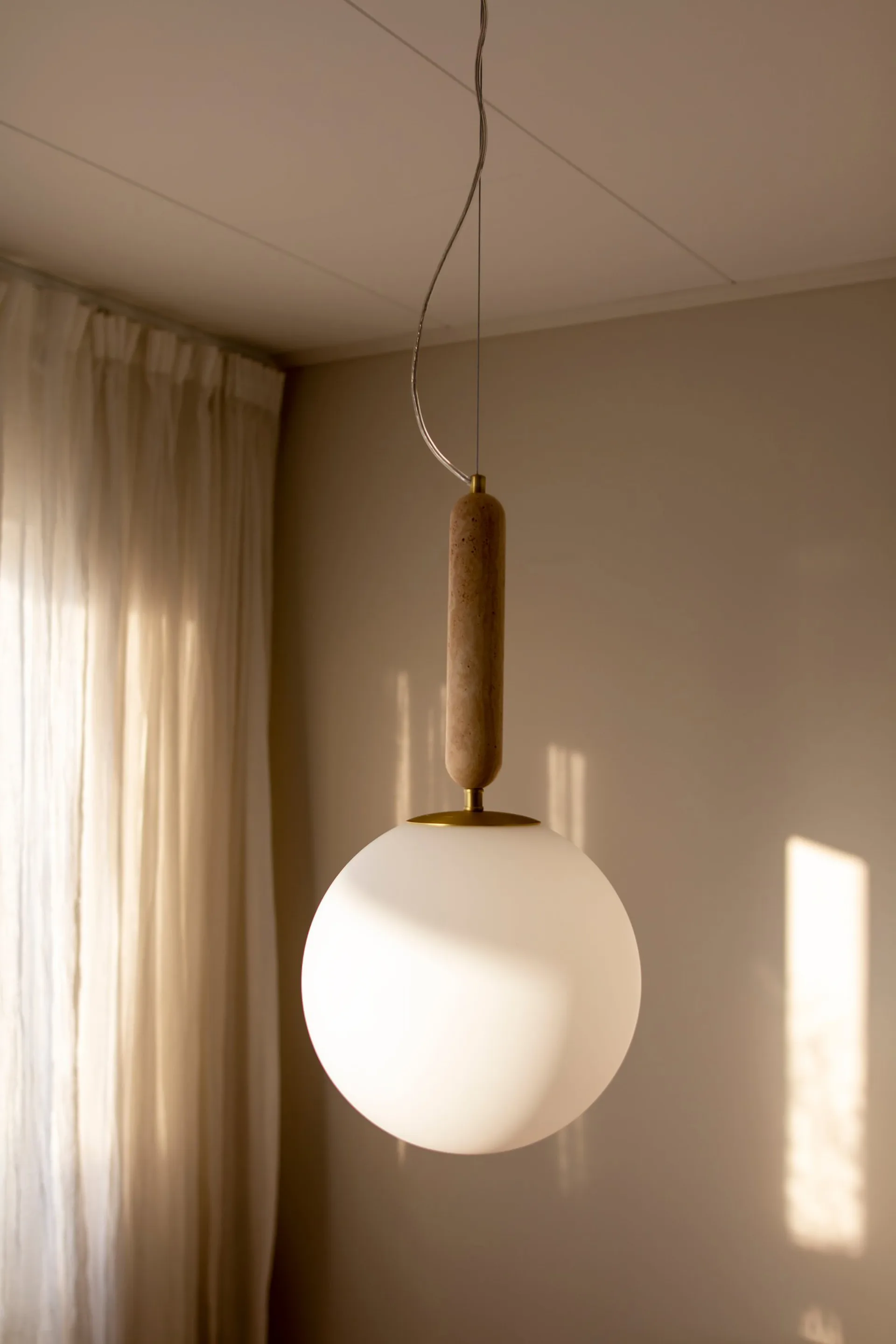 Suspension Torrano 30 cm, Travertin Globen Lighting