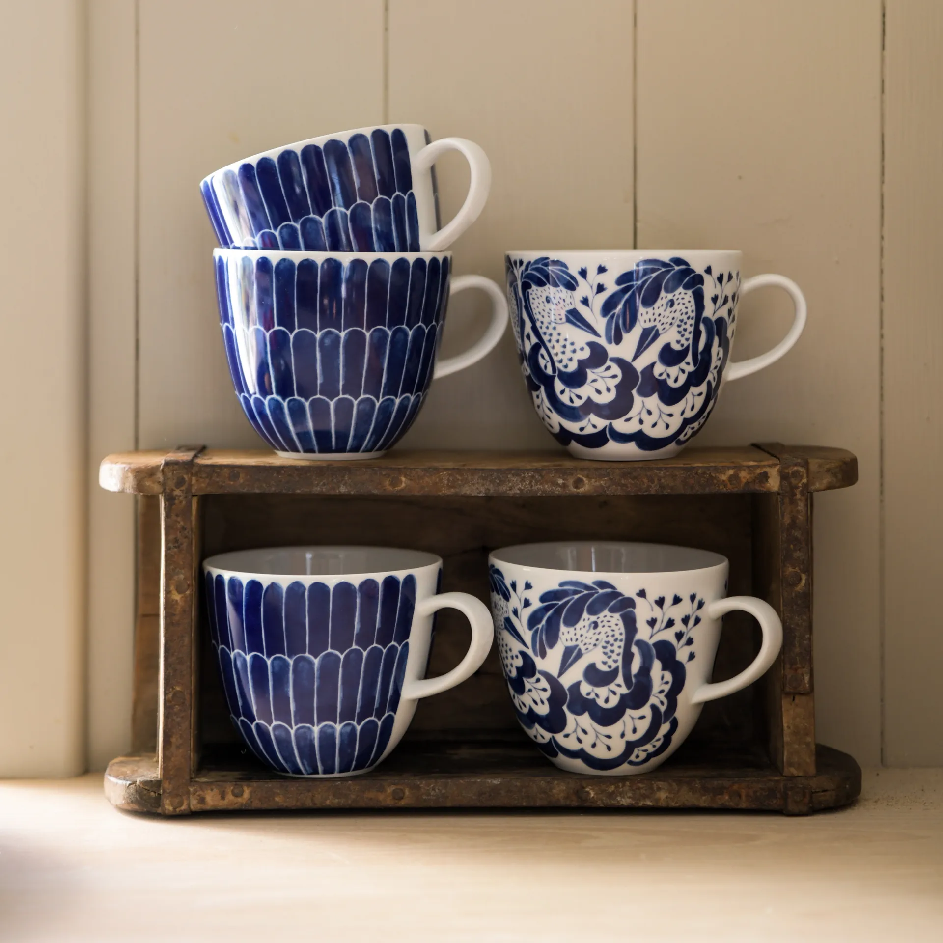 Mug anniversaire Selma 41 cl, Bleu Götefors Porslin