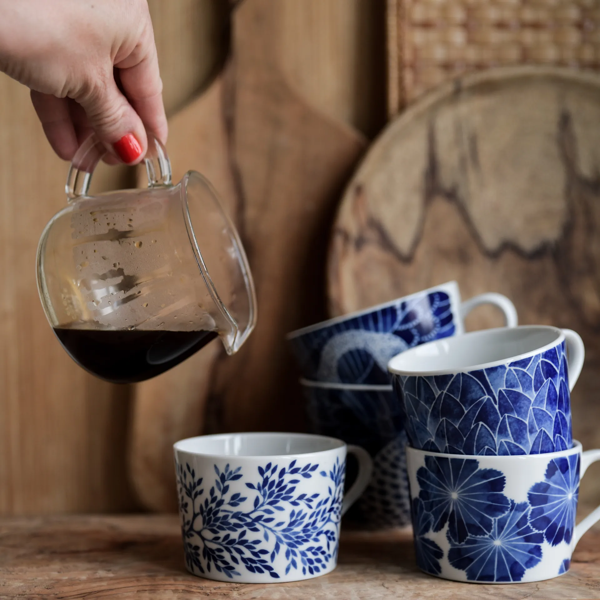 Tasse avec anse Botanica, Myrte commun Götefors Porslin