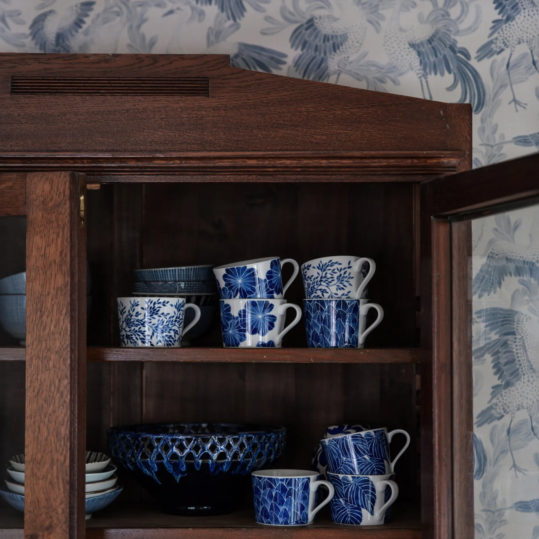 Tasse avec anse Botanica, Myrte commun Götefors Porslin