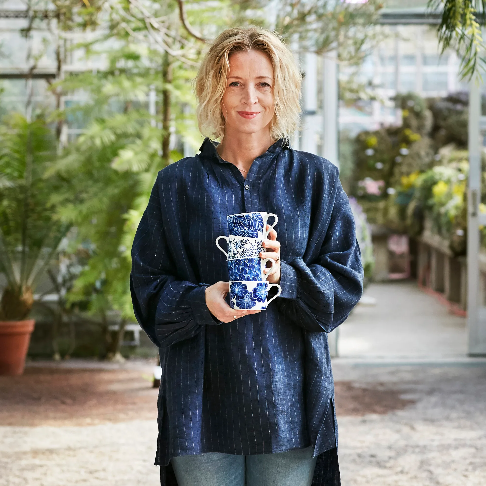 Tasse avec anse Botanica, Myrte commun Götefors Porslin