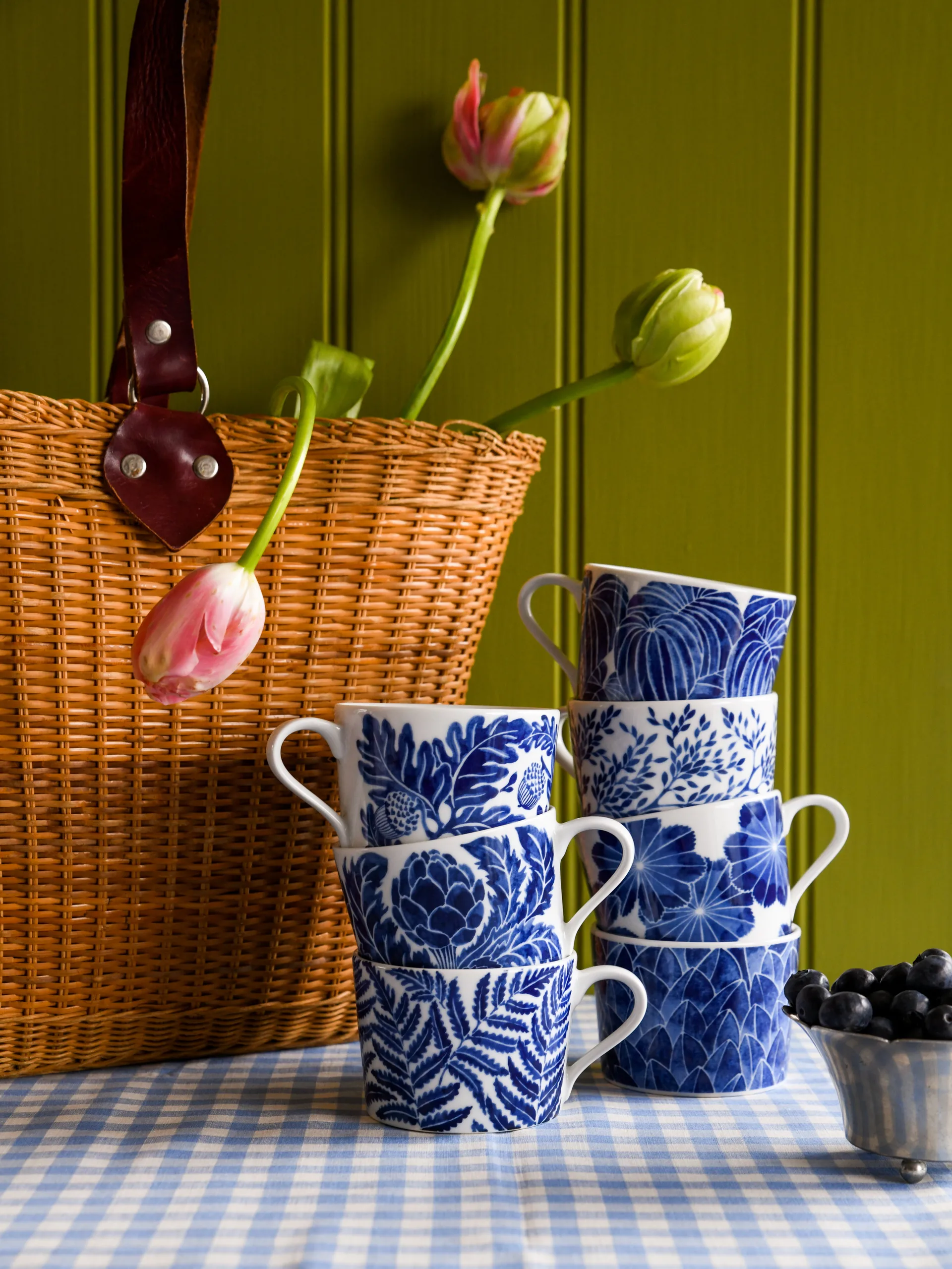 Tasse Fern 24 cl  , Bleu Götefors Porslin