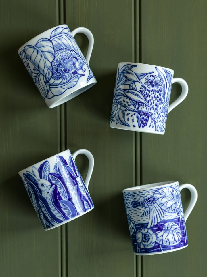 Tasse Hares in hiding 35 cl - Bleu - Götefors Porslin