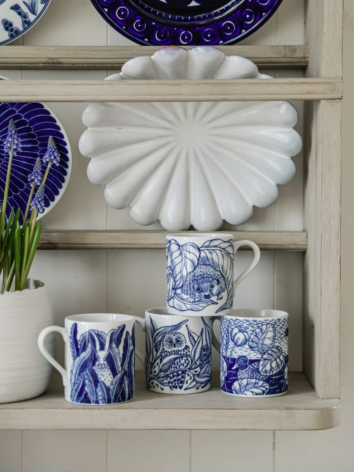 Tasse Hares in hiding 35 cl - Bleu - Götefors Porslin