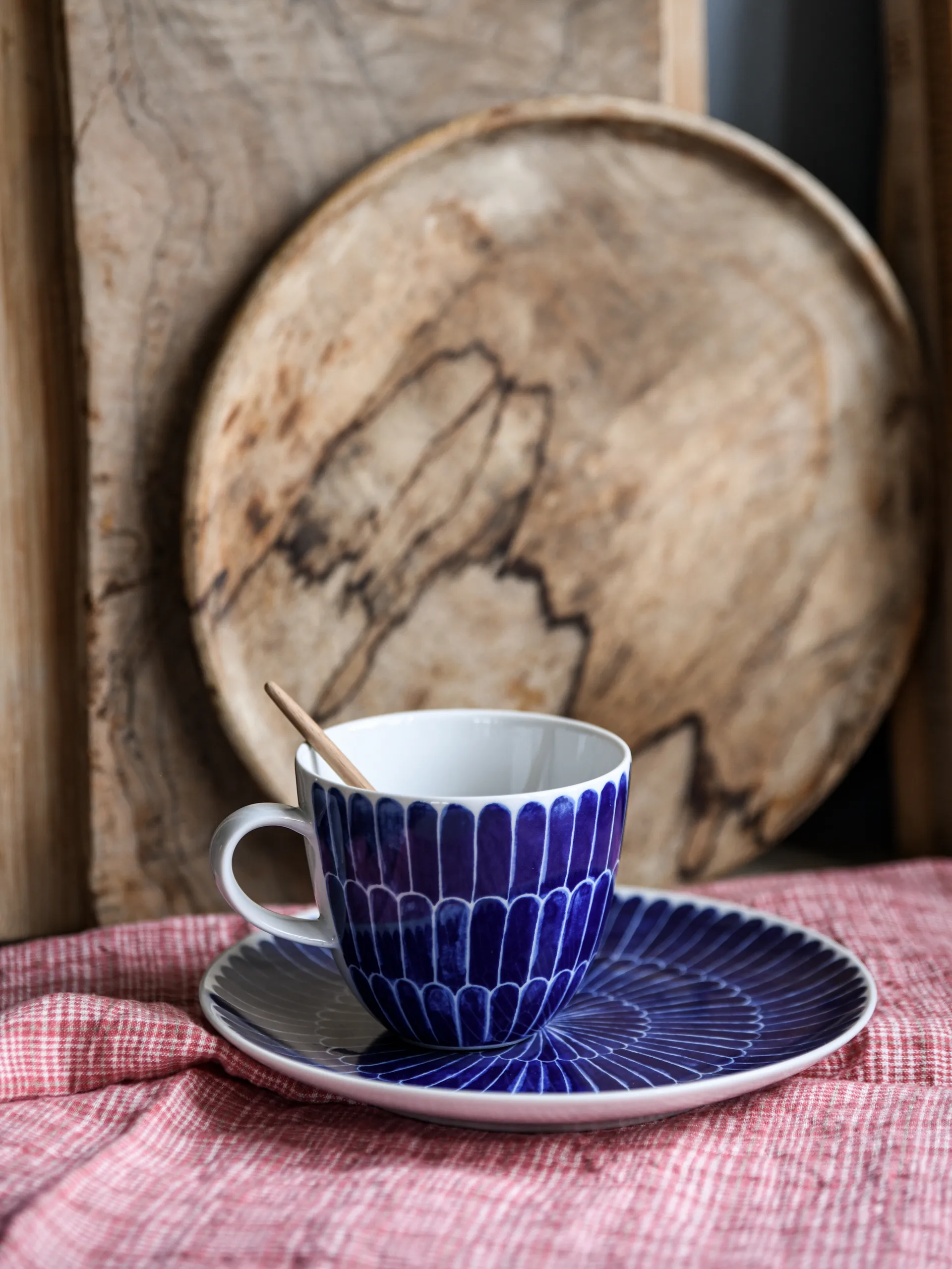 Tasse Selma bleu plume, 41cl Götefors Porslin
