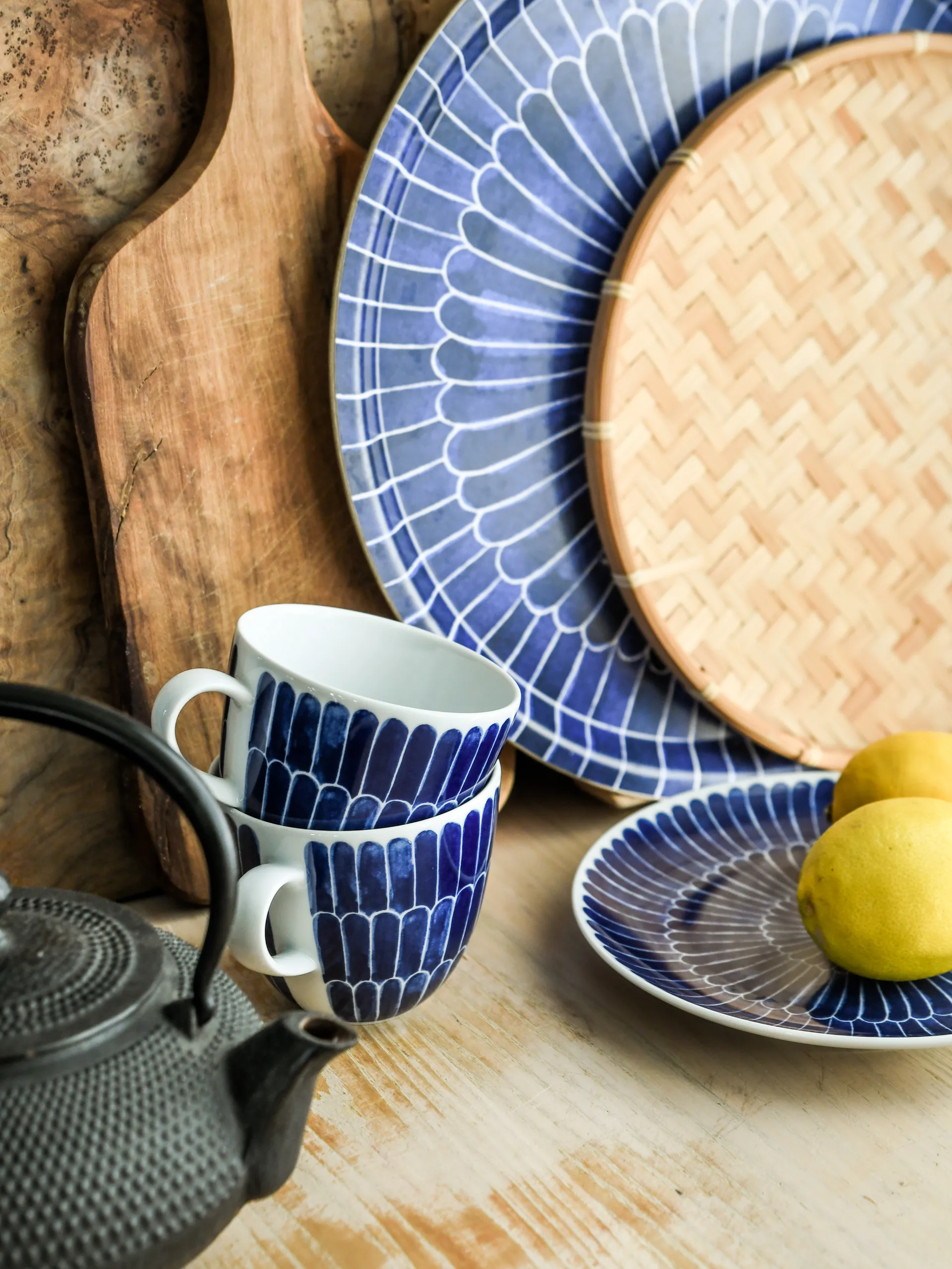 Tasse Selma bleu plume, 41cl Götefors Porslin