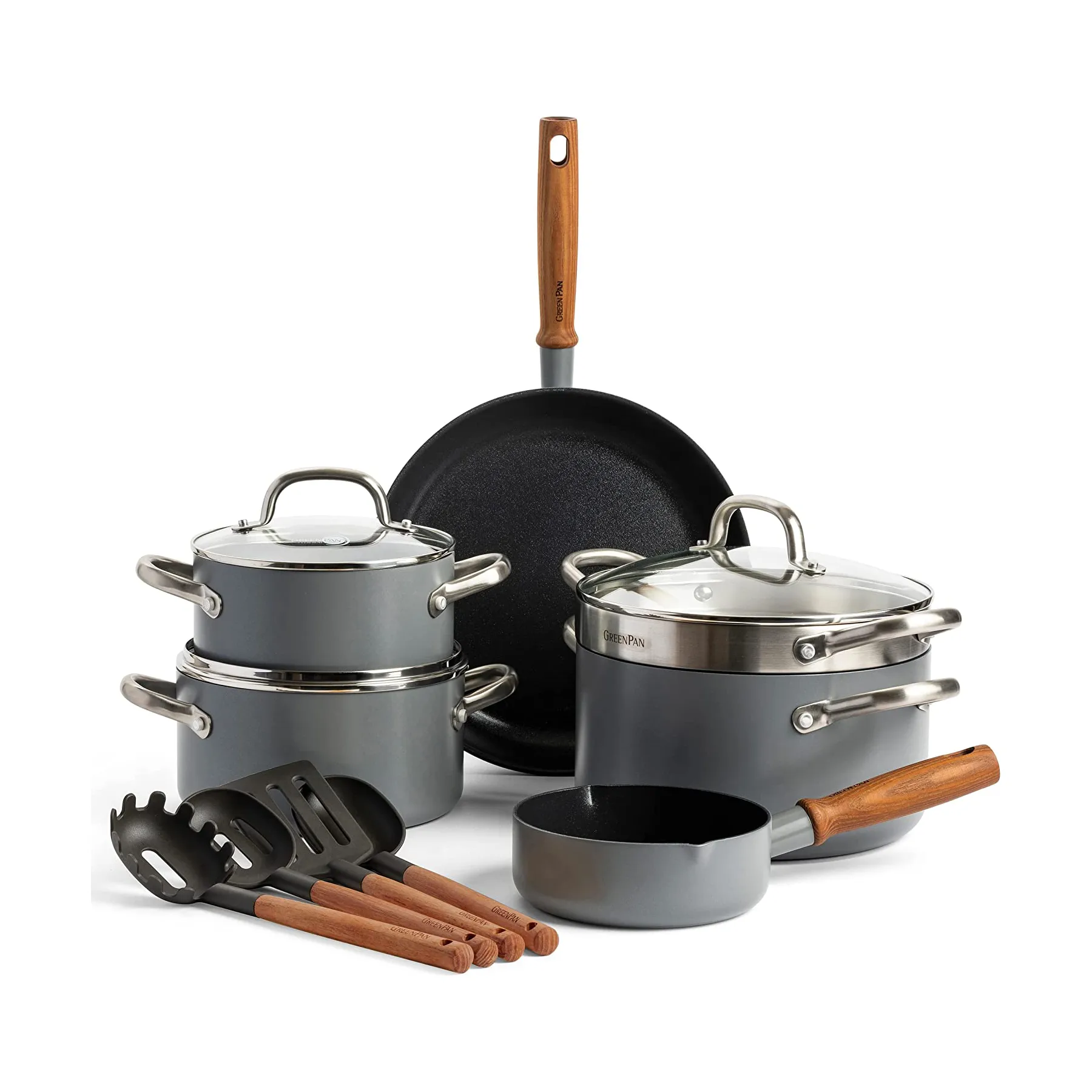 Lot de casseroles et poêles à frire Mayflower Pro, 13 Pièces GreenPan