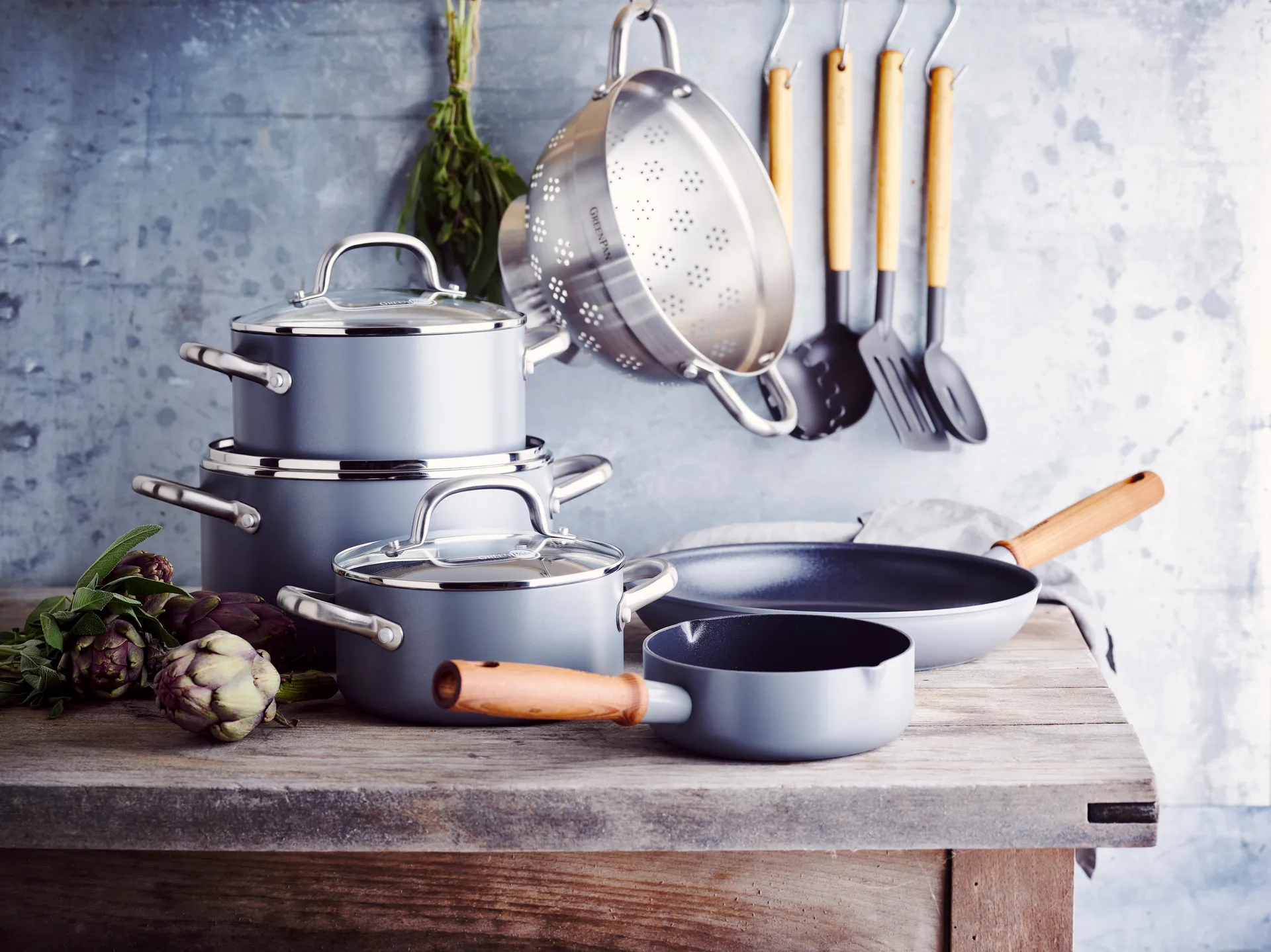 Lot de casseroles et poêles à frire Mayflower Pro, 13 Pièces GreenPan