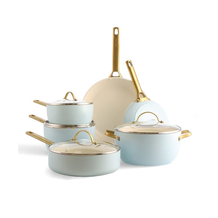 Lot de casseroles et poêles à frire Padova 10 Pièces - Light blue - GreenPan