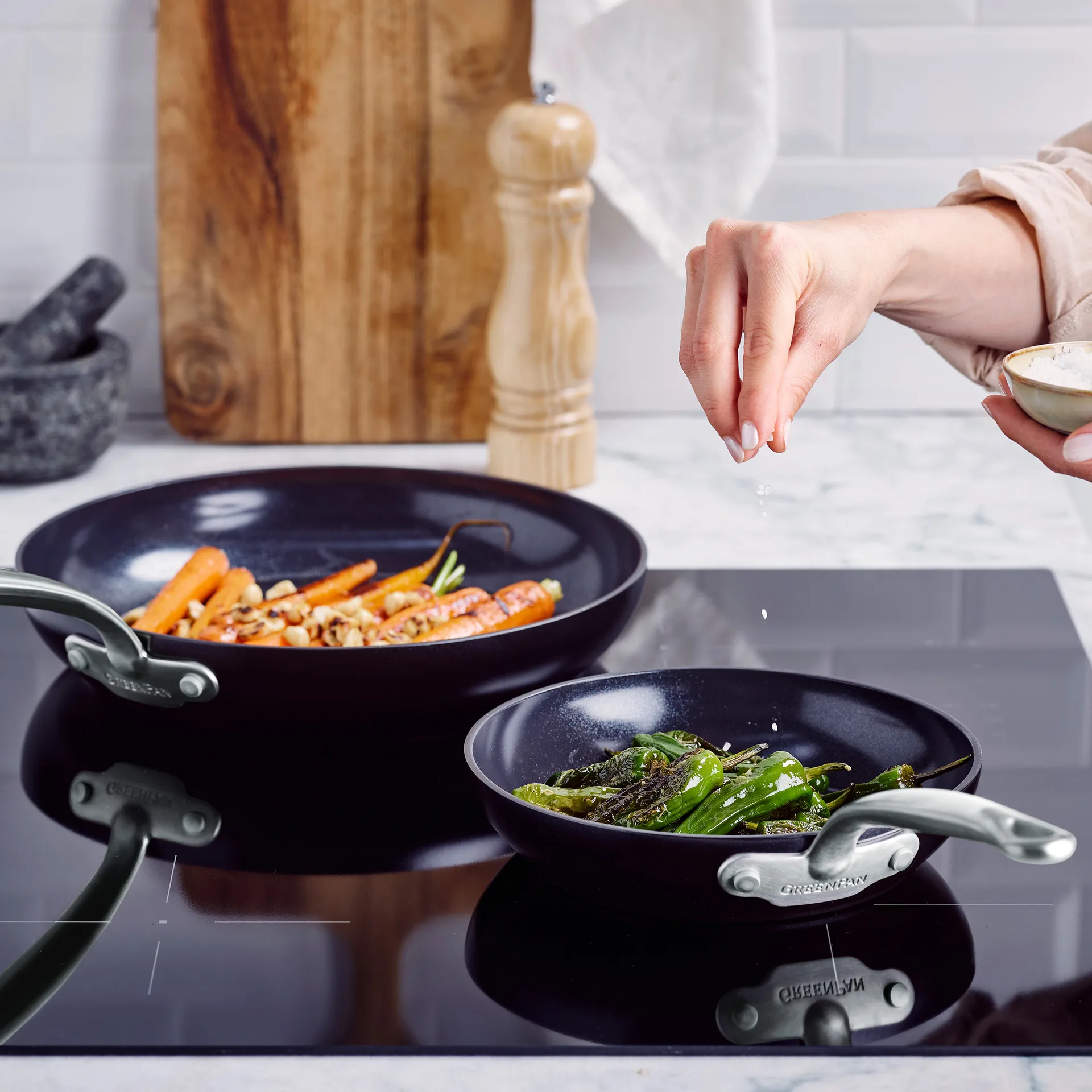 Lot de poêles à frire Barcelona, 20 + 28 cm GreenPan