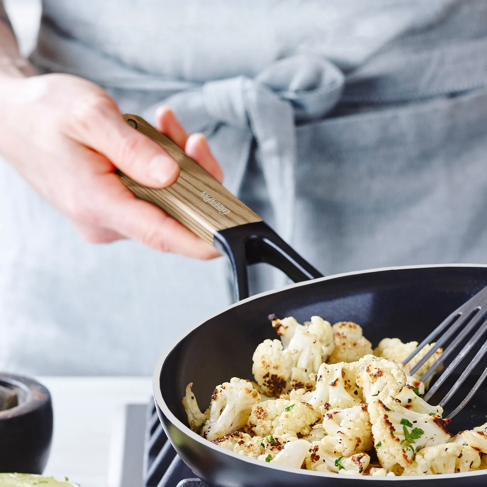 Poêle Eco Smartshape 20 cm, Light wood GreenPan