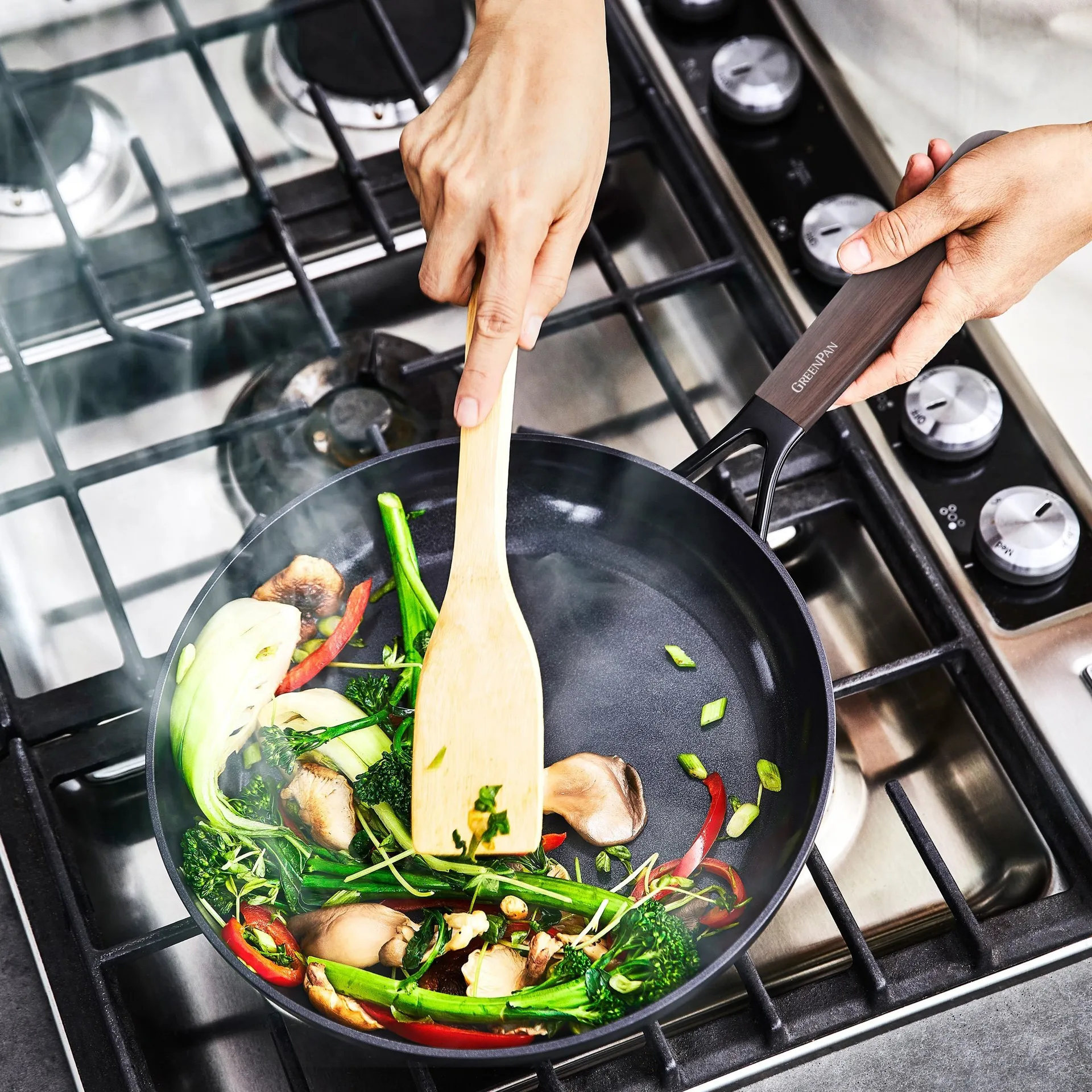 Poêle Eco Smartshape 28 cm, Dark wood GreenPan