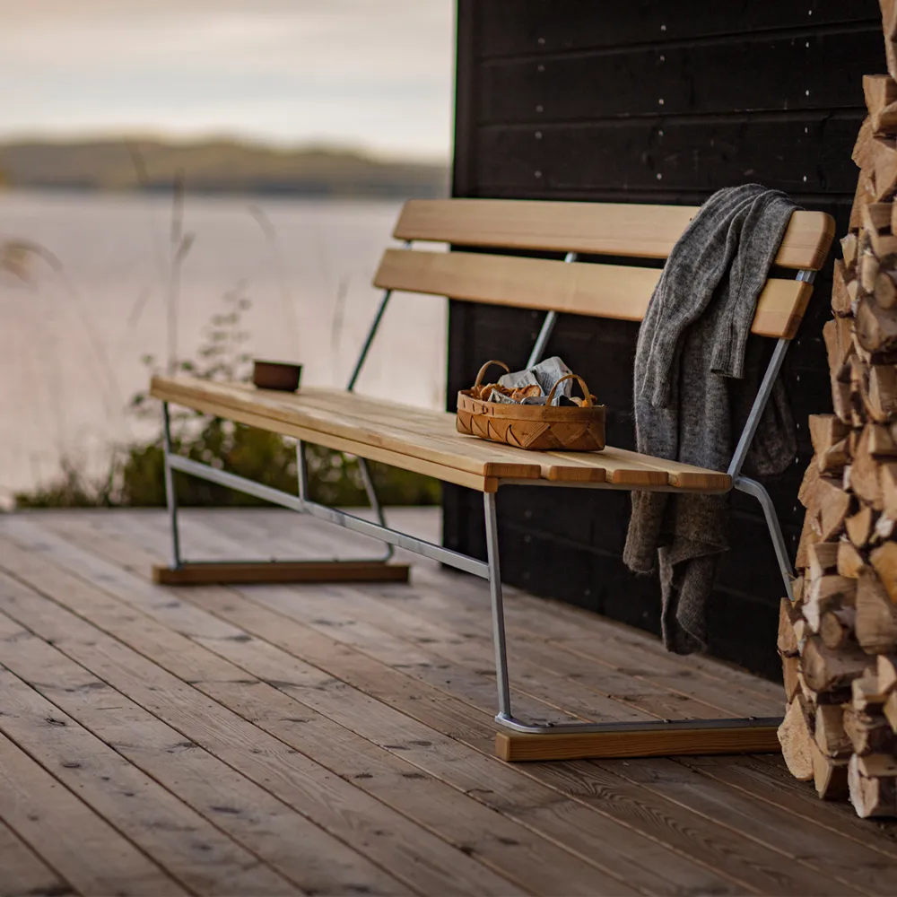 Canapé 5, Teck-galvanisation à chaud Grythyttan Stålmöbler