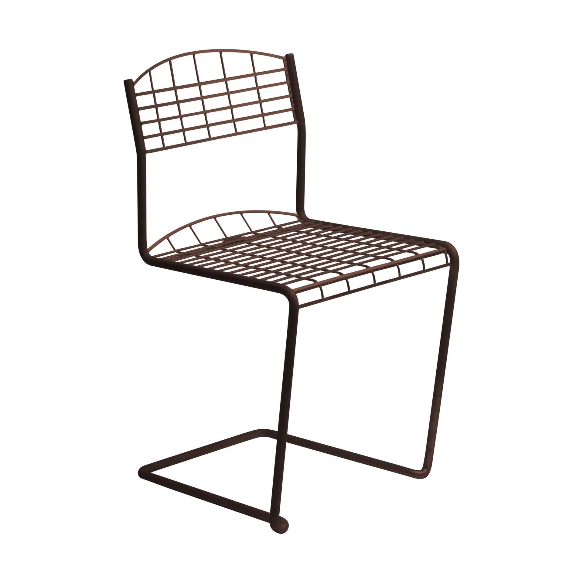 Chaise High Tech, Chestnut Grythyttan Stålmöbler