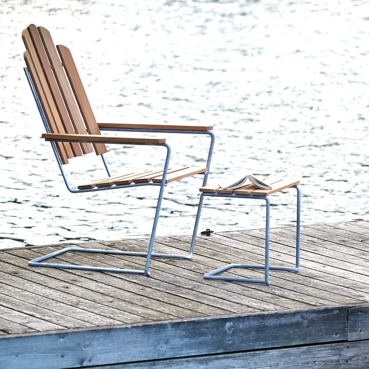 Chaise longue A3, Chêne huilé-structure en acier avec galvanisation à chaud Grythyttan Stålmöbler