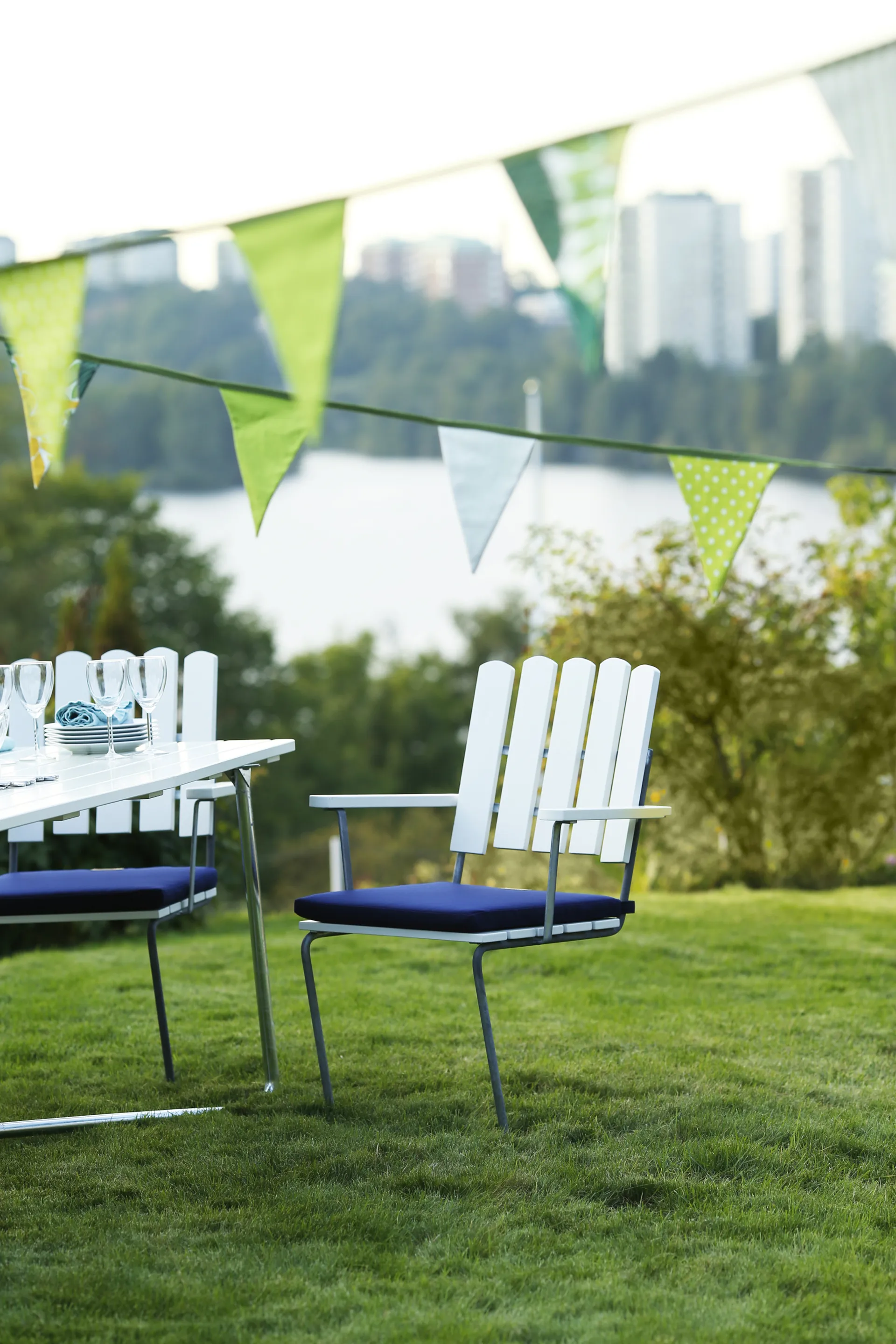 Coussin A2 d'assise, Sunbrella bleu Grythyttan Stålmöbler