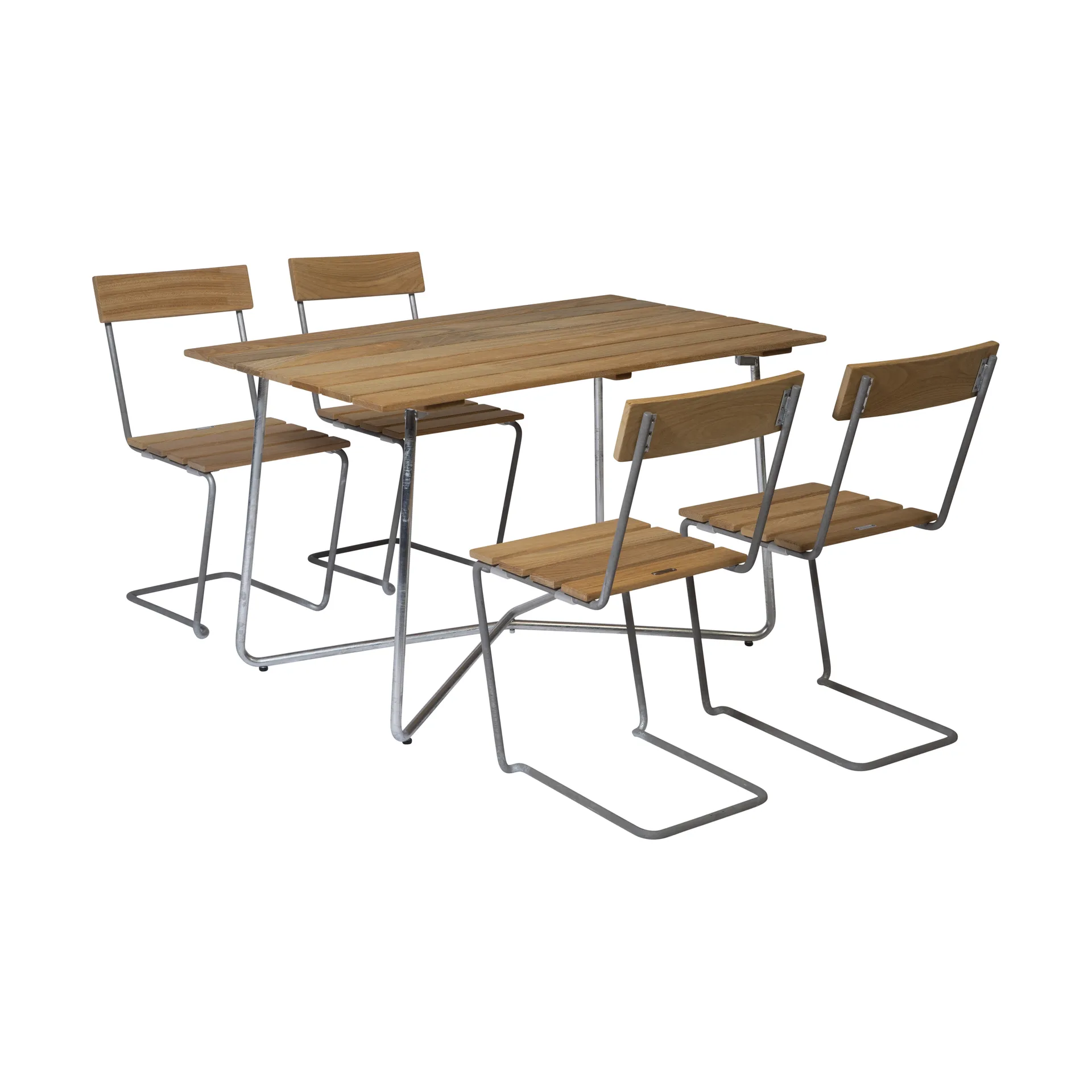 Ensemble de salle à manger Grythyttan B25A + 4 chaises 1 chêne huilé,  Grythyttan Stålmöbler