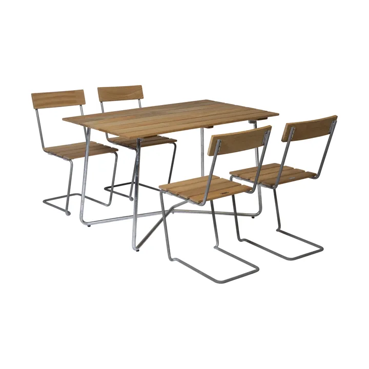 Ensemble de salle à manger Grythyttan B25A + 4 chaises 1 chêne huilé - Grythyttan Stålmöbler