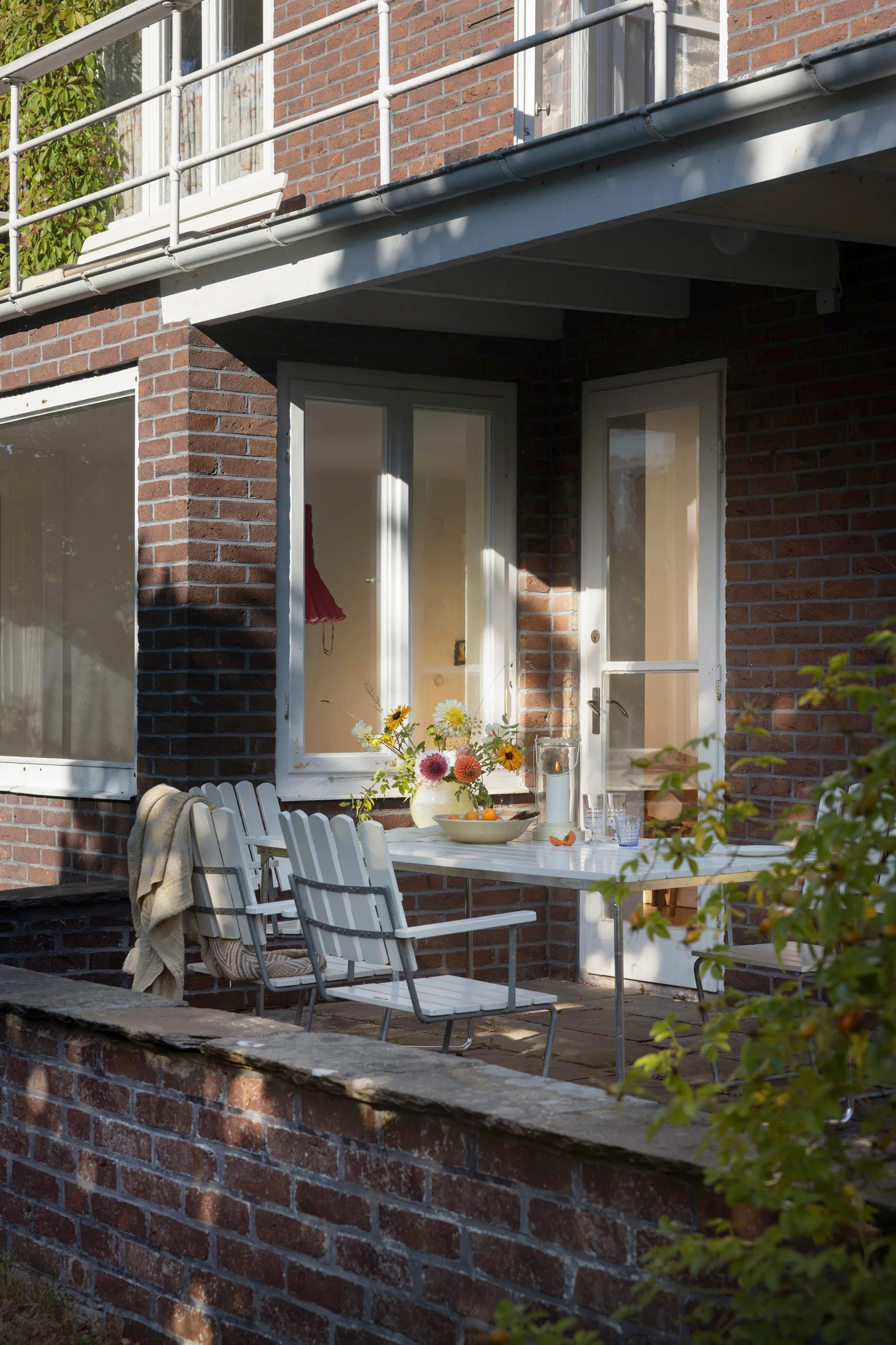Ensemble Salle à Manger Grythyttan blanc B31 170 cm + 4 A2,  Grythyttan Stålmöbler