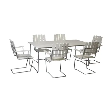 Ensemble Salle à Manger Grythyttan blanc B31 170 cm + 6 A2 - Grythyttan Stålmöbler