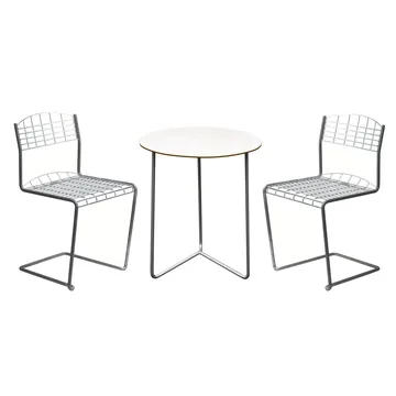 Ensemble Salle à Manger High Tech - Ø60 cm - Grythyttan Stålmöbler