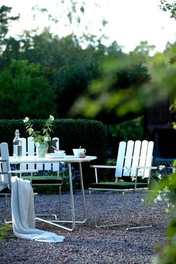 Fauteuil A2 - Chêne laqué blanc - structure en acier avec galvanisation à chaud - Grythyttan Stålmöbler