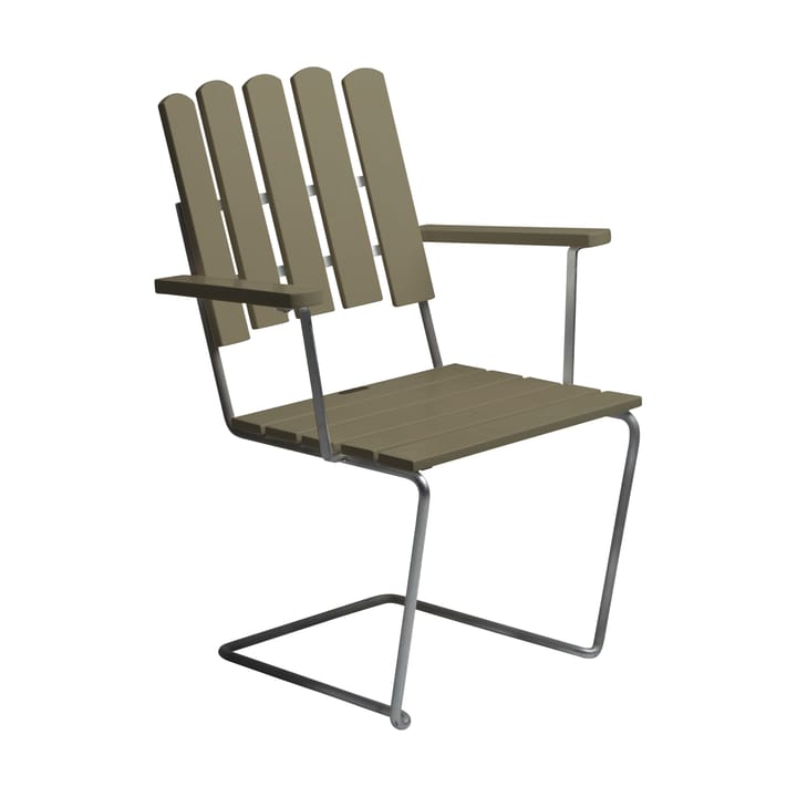 Fauteuil A2 - Vert clair chêne-acier galvanisé - Grythyttan Stålmöbler