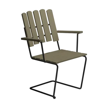 Fauteuil A2 - Vert clair chêne-noir - Grythyttan Stålmöbler