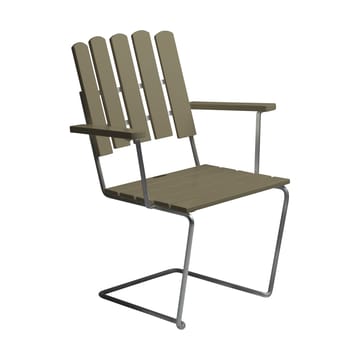 Fauteuil A2 - Vert clair chêne-stand galvanisé à chaud - Grythyttan Stålmöbler