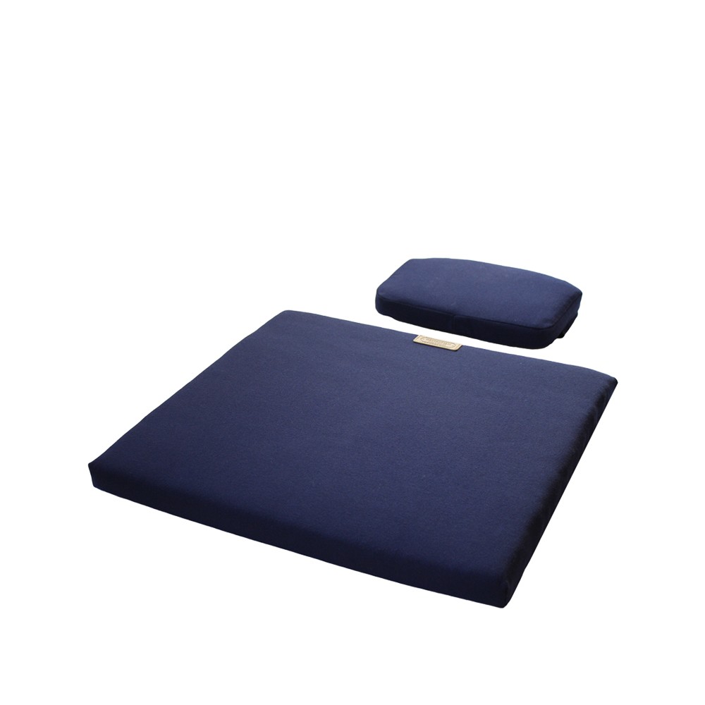 Grythyttan Stålmöbler Set de coussins A3 pour nuque/siège Sunbrella bleu