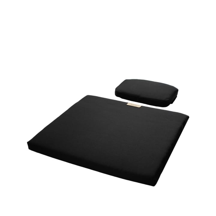 Set de coussins A3 pour nuque/siège - Tissu noir - Grythyttan Stålmöbler