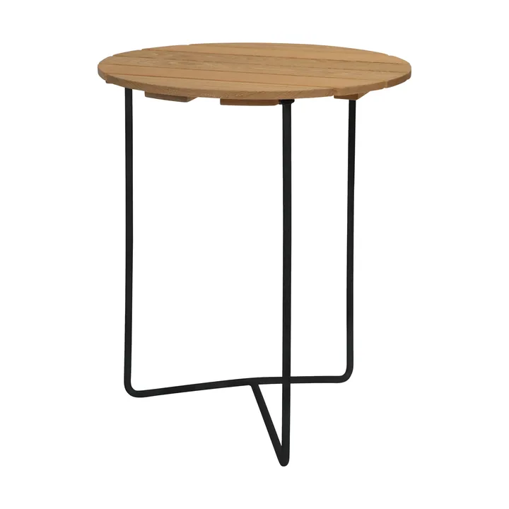 Table 6B - Chêne huilé-noir, Ø60 cm - Grythyttan Stålmöbler