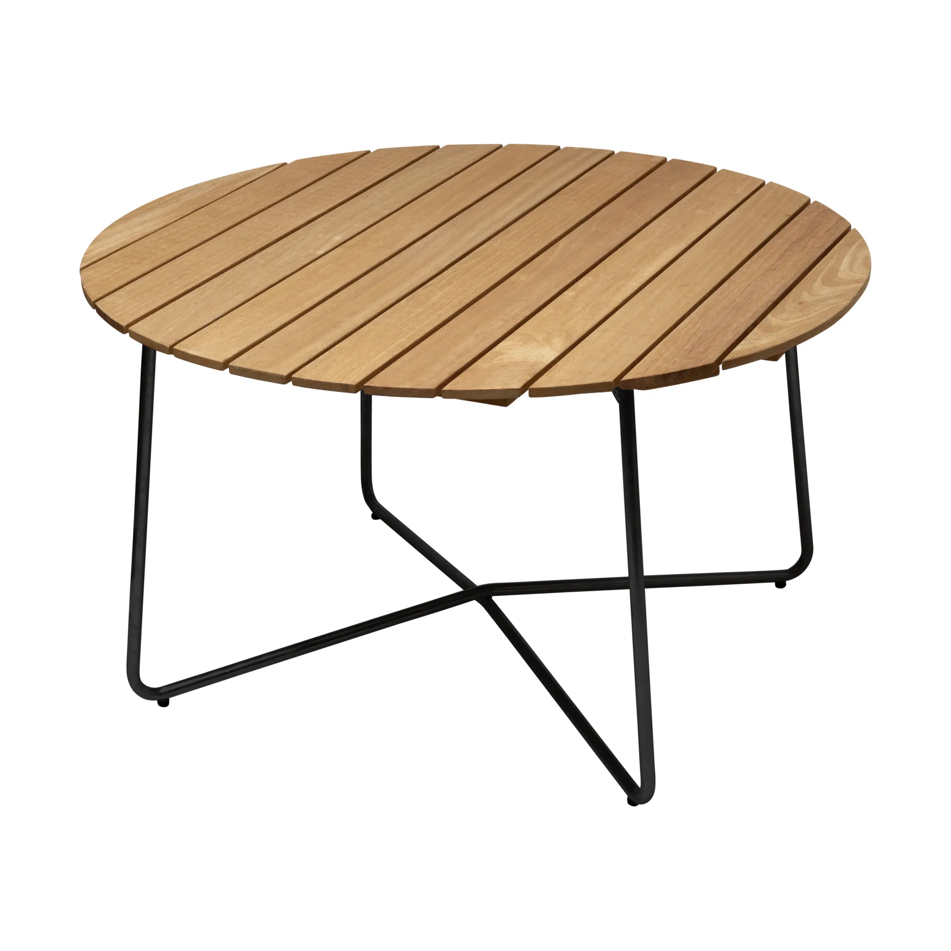 Table à manger 9A, Chêne huilé-noir, Ø120 cm Grythyttan Stålmöbler