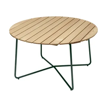 Table à manger 9A - Pin huilé-vert, Ø120 cm - Grythyttan Stålmöbler