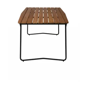 Table à manger B31 - Teck non traité-noir - Grythyttan Stålmöbler