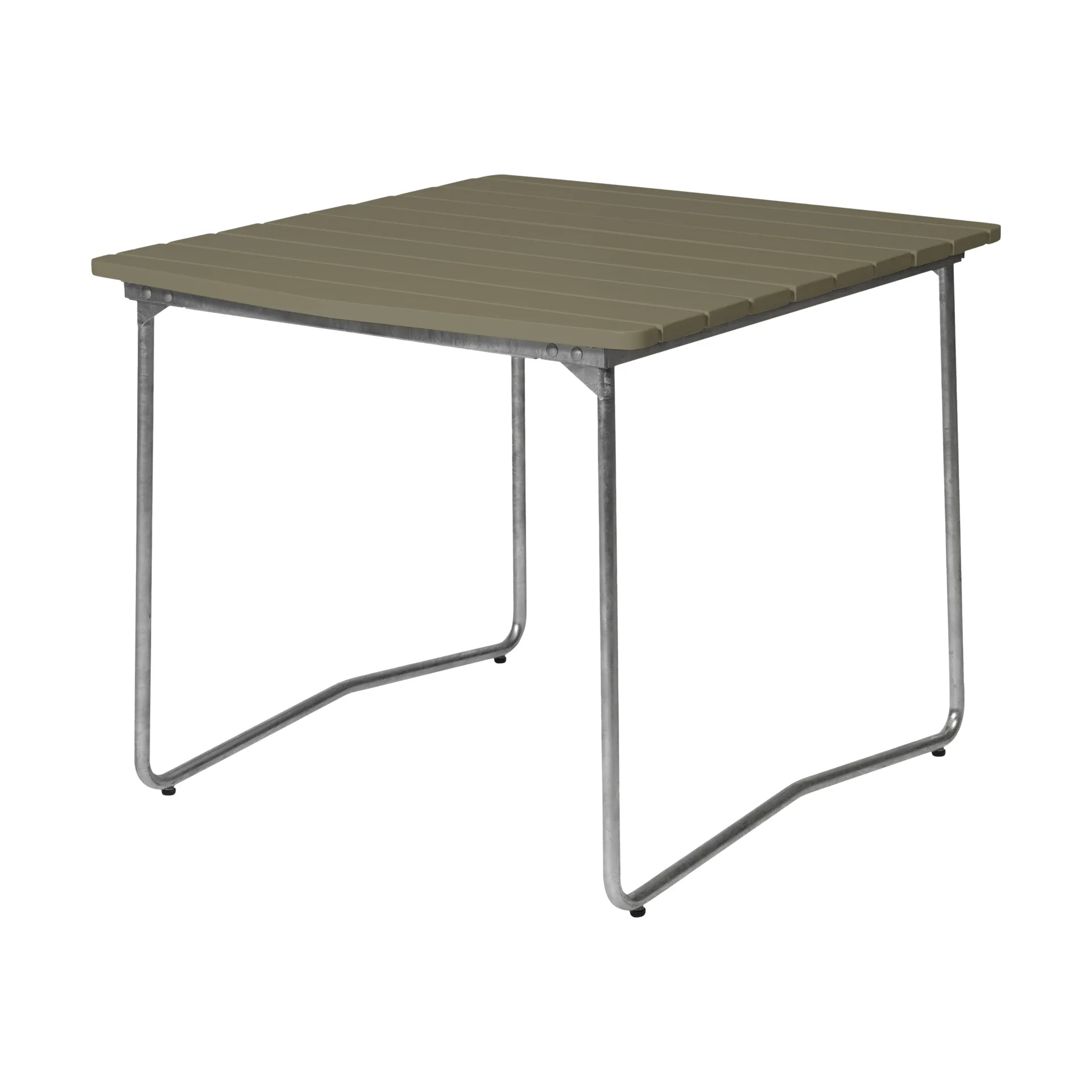 Table à manger B31, Vert clair chêne-suporte galvanizado a quente Grythyttan Stålmöbler