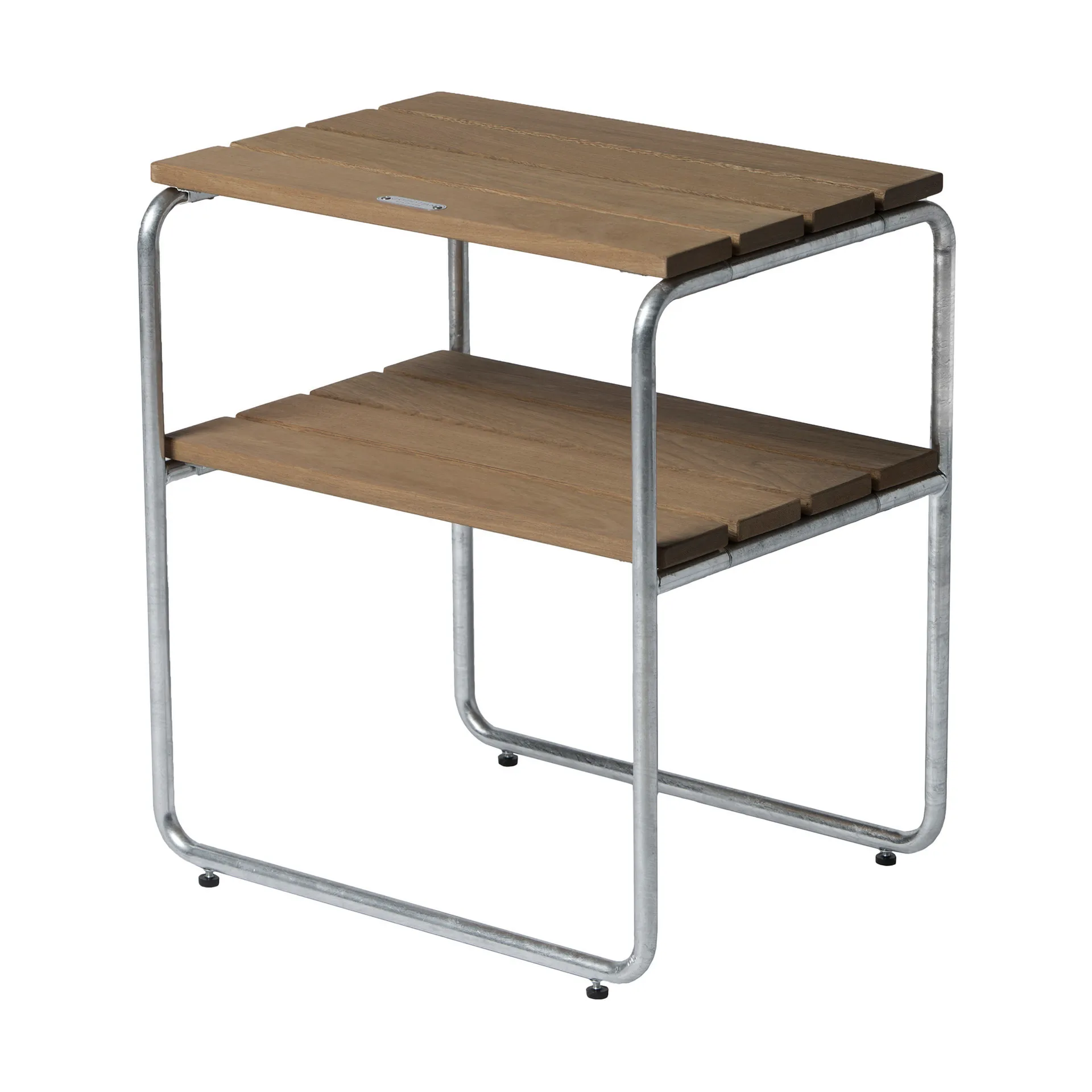 Table d'appoint Grythyttan, Chêne laqué-structure en acier avec galvanisation à chaud Grythyttan Stålmöbler