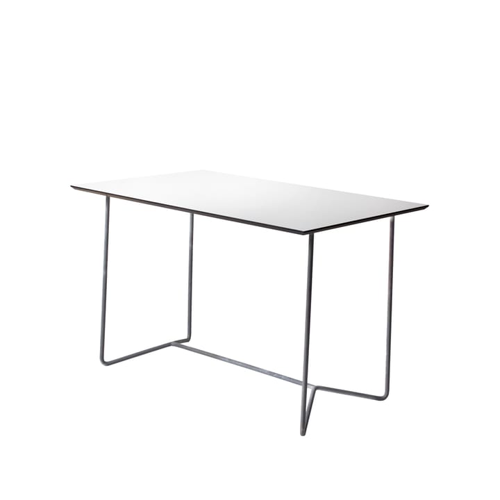Table High Tech rectangulaire - Blanc-structure en acier avec galvanisation à chaud - Grythyttan Stålmöbler